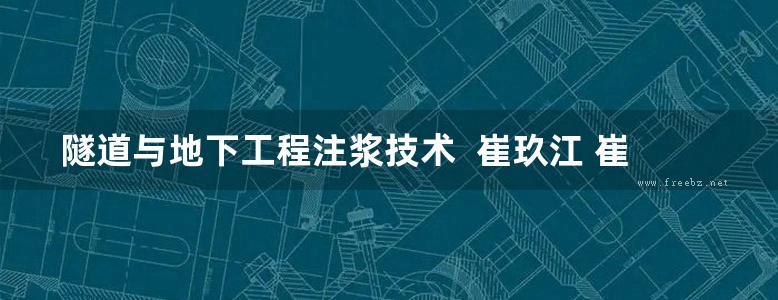 隧道与地下工程注浆技术  崔玖江 崔晓青   2011年版